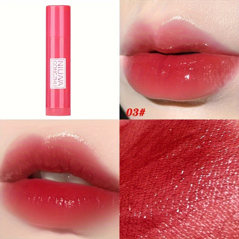 Women Waterproof Moisturizing Lipstick Set with 3 Colors Long-Lasting
