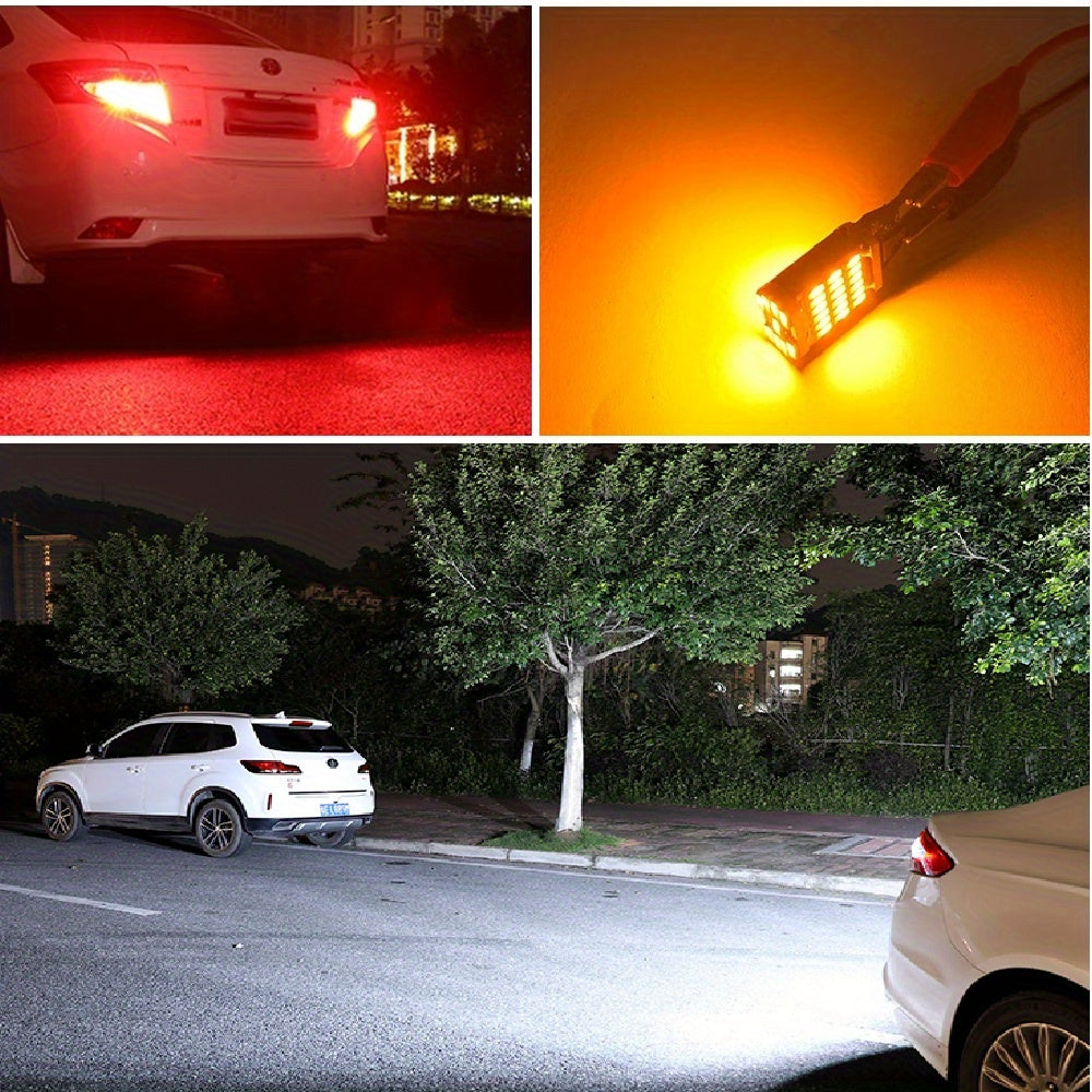 2Pcs T15 W16W 921 912 Car LED Turn Signal Bulb White 12V Backup Parking