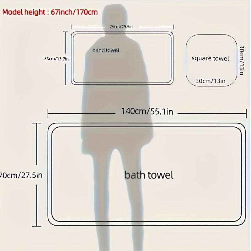 Luxury Quick-Drying Absorbent Towel Combo for RV Beach Spa Use