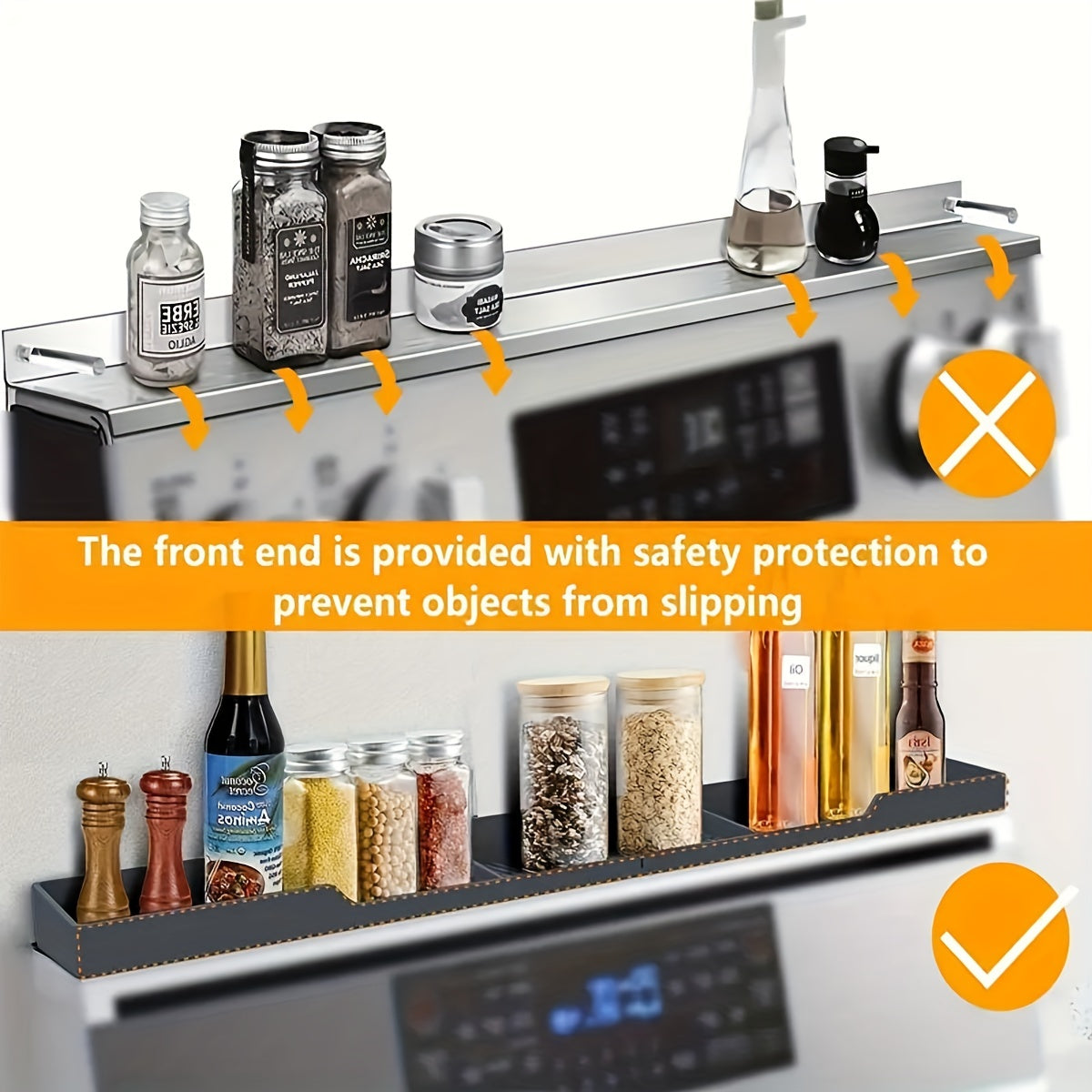 Silikon Magnit Ziravorlar Tashuvchisi - Oshxona Tashkiliyati Uchun Ideal, Ziravorlar va BBQ Aksessuarlar Uchun Mustahkam Saqlash, Qulay Barbekyu Tashuvchisi