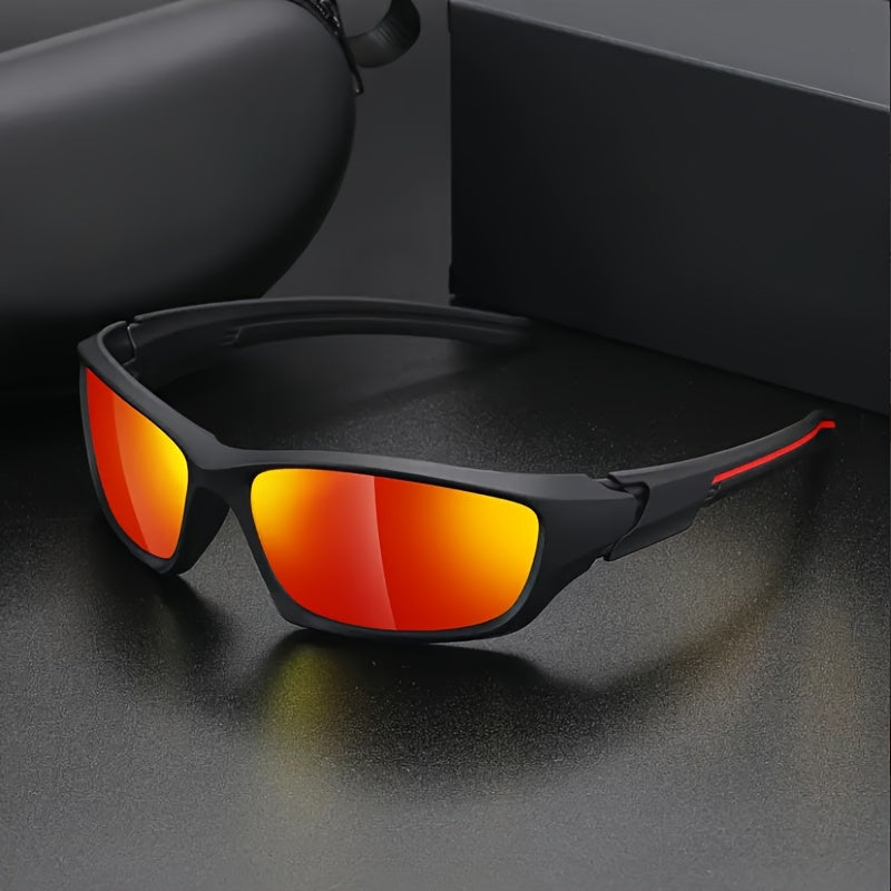 Unisex Polarized Sports Glasses for Hiking and Surfing 139mm Wide Frame TAC Lens