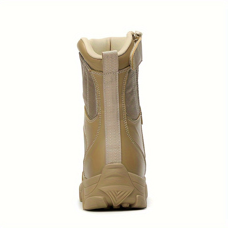 Men and Women Tactical Boots High Top Breathable Fabric Lightweight Desert Work Shoes for Outdoor Hiking Training