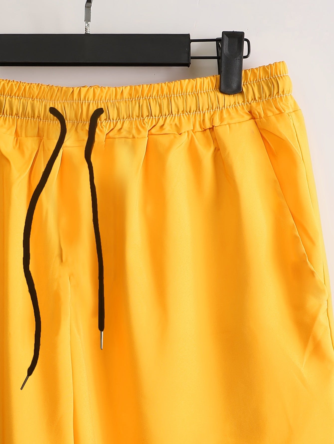 Men's Beige Geometric Pattern Polyester Shirt and Shorts Set All-Season Casual