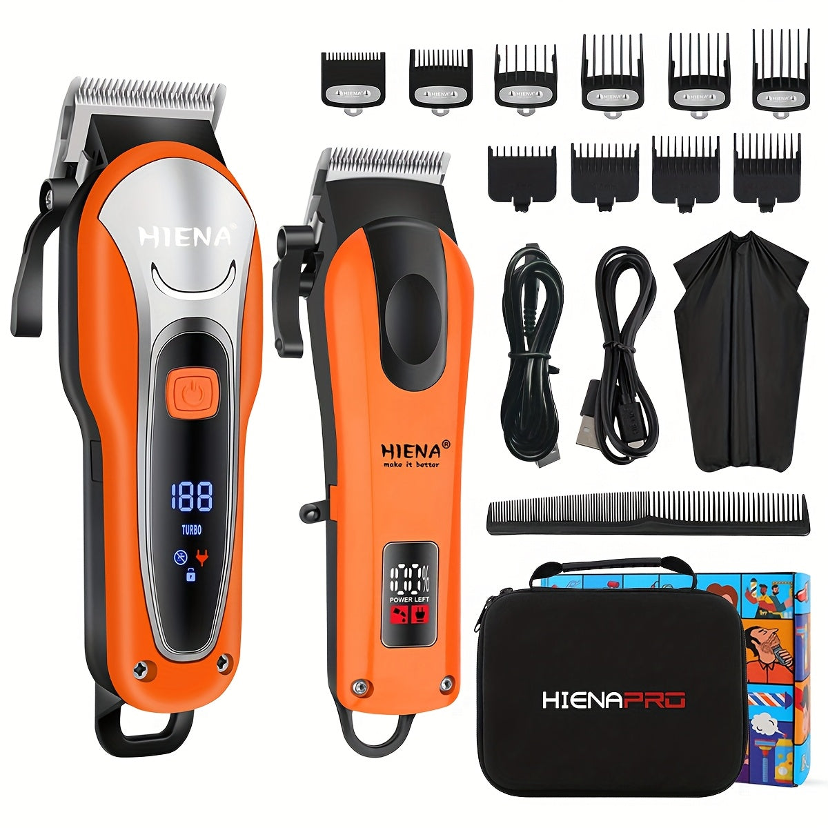 Электрический набор для стрижки волос с ножницами - профессиональный набор для ухода за мужчинами