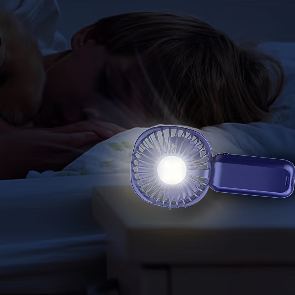 Batareya displeyi, telefon tutqich, kompakt va USB bilan quvvatlanadigan portativ qo‘l fanasi