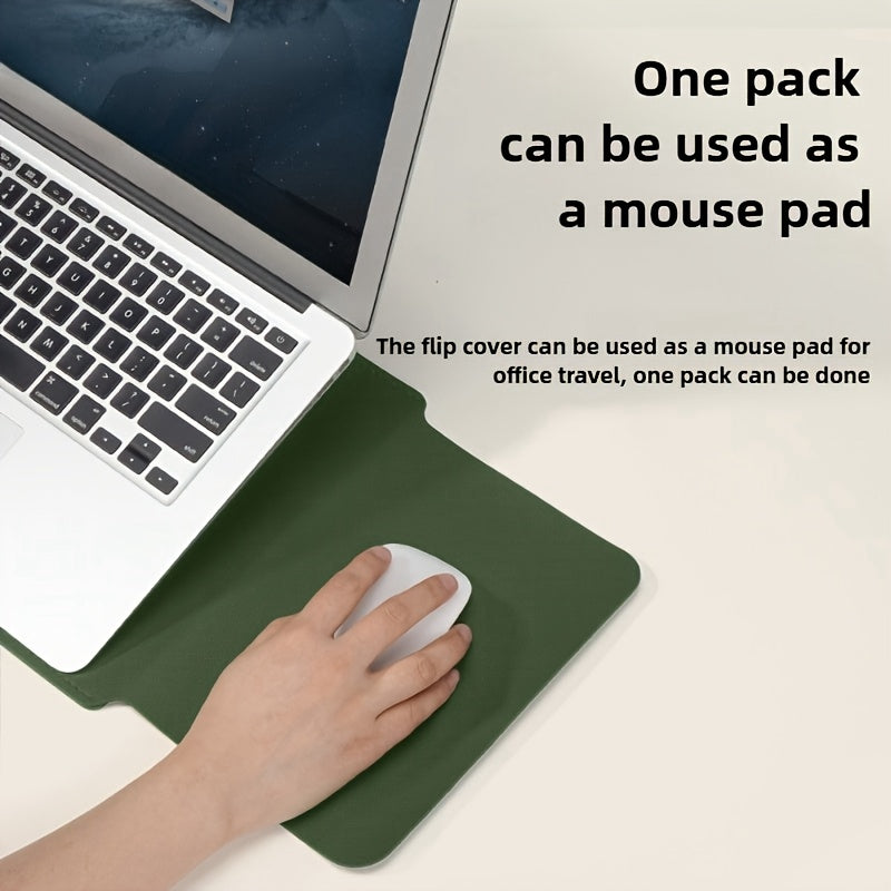 Synthetic Leather Laptop Sleeve for MacBook, Lenovo, Huawei, Xiaomi, iPad Air in Black or Green