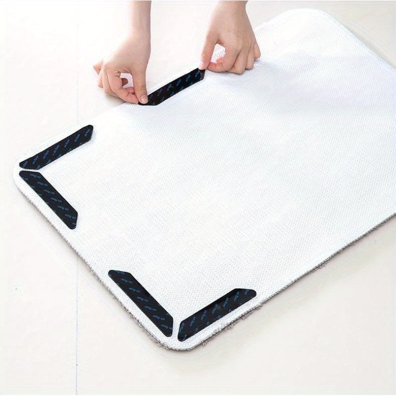8 Pcs PPSU Non-Slip Carpet Gripper Pads with Double-Sided Adhesive for Rugs
