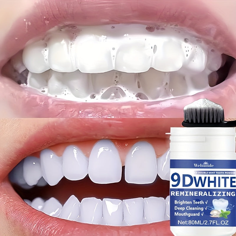 Unisex Remineralizing Hydroxyapatite Tooth Powder for Whitening and Fresh Breath