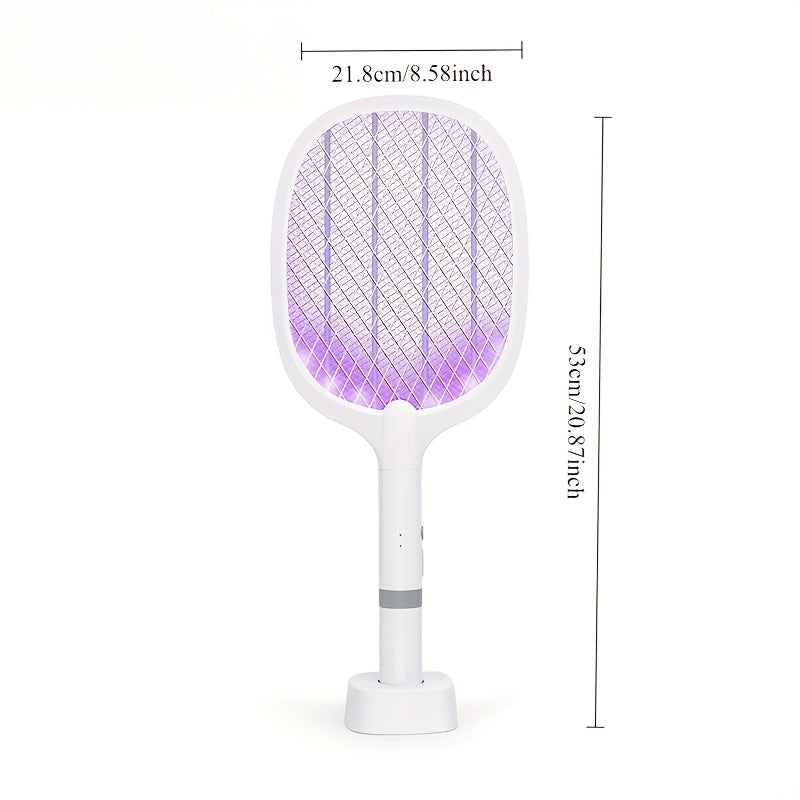 Electric Mosquito Swatter and Light Trap for Home Use, Portable USB Battery Powered