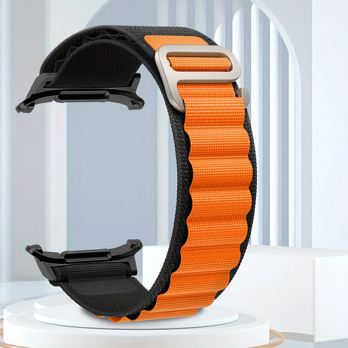 Nylon Sport Watch Band for Samsung Galaxy Watch Ultra 47mm Waterproof Breathable Adjustable