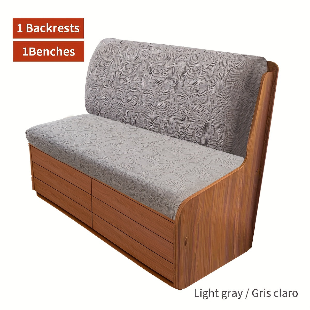 Набор чехлов на подушки для дивана-кровати из 2 частей, эластичная ткань, моющаяся в машине, защита от пыли и домашних животных для 2-местного кемпера