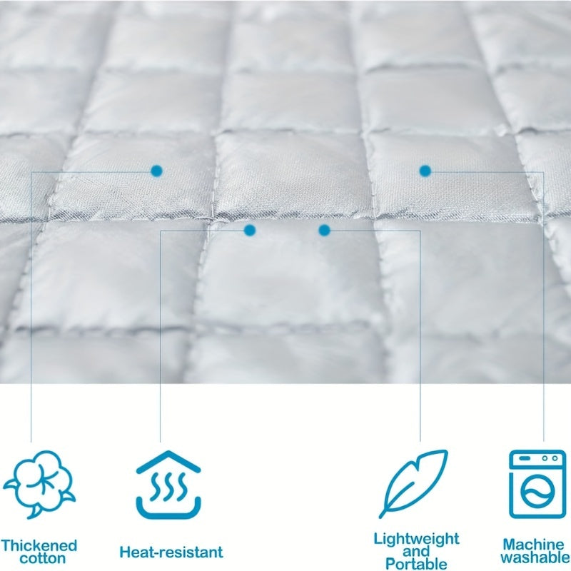 Tabla de planchar portátil 60.96x55.88cm Plegable Resistente al calor de doble cara Multiusos