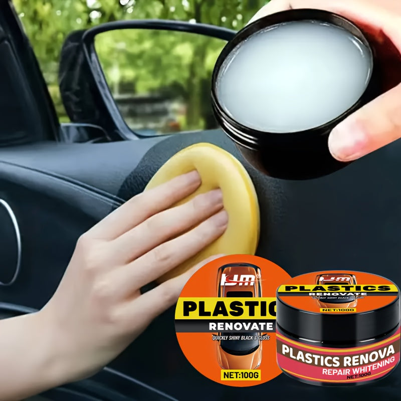 Car Repair Kit Plastic Renewal Interior Shine Tire Protection Yellowing Repair