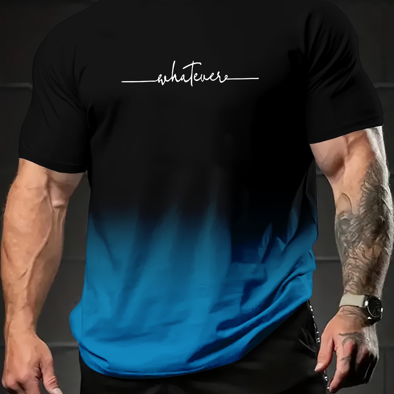 Men's Plus Size Graphic Print Summer T-Shirt Short Sleeve Casual Polyester