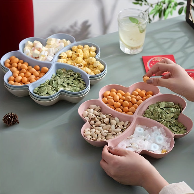 Colorful Plastic Fruit Plate for Home, Party, Unbreakable, Versatile