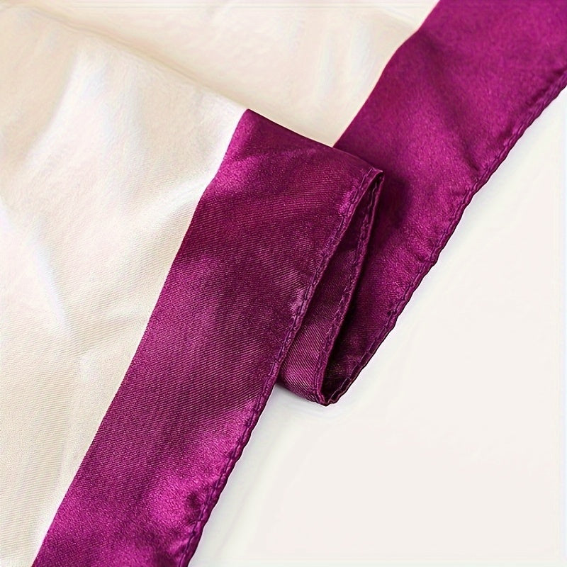 Women's Polyester Floral Print Square Scarf Lightweight Sun Protection Classic Style