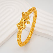 Women’s Copper Cuff Bracelet Ethnic Style Open Bangle for Weddings and Daily Wear