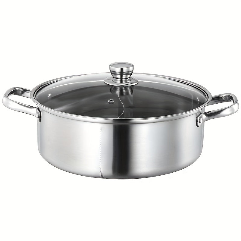 Soup Pot Yuanyang Pot 1 Piece Extra-Thick Stainless Steel Large Capacity Hot Pot Shabu Shabu