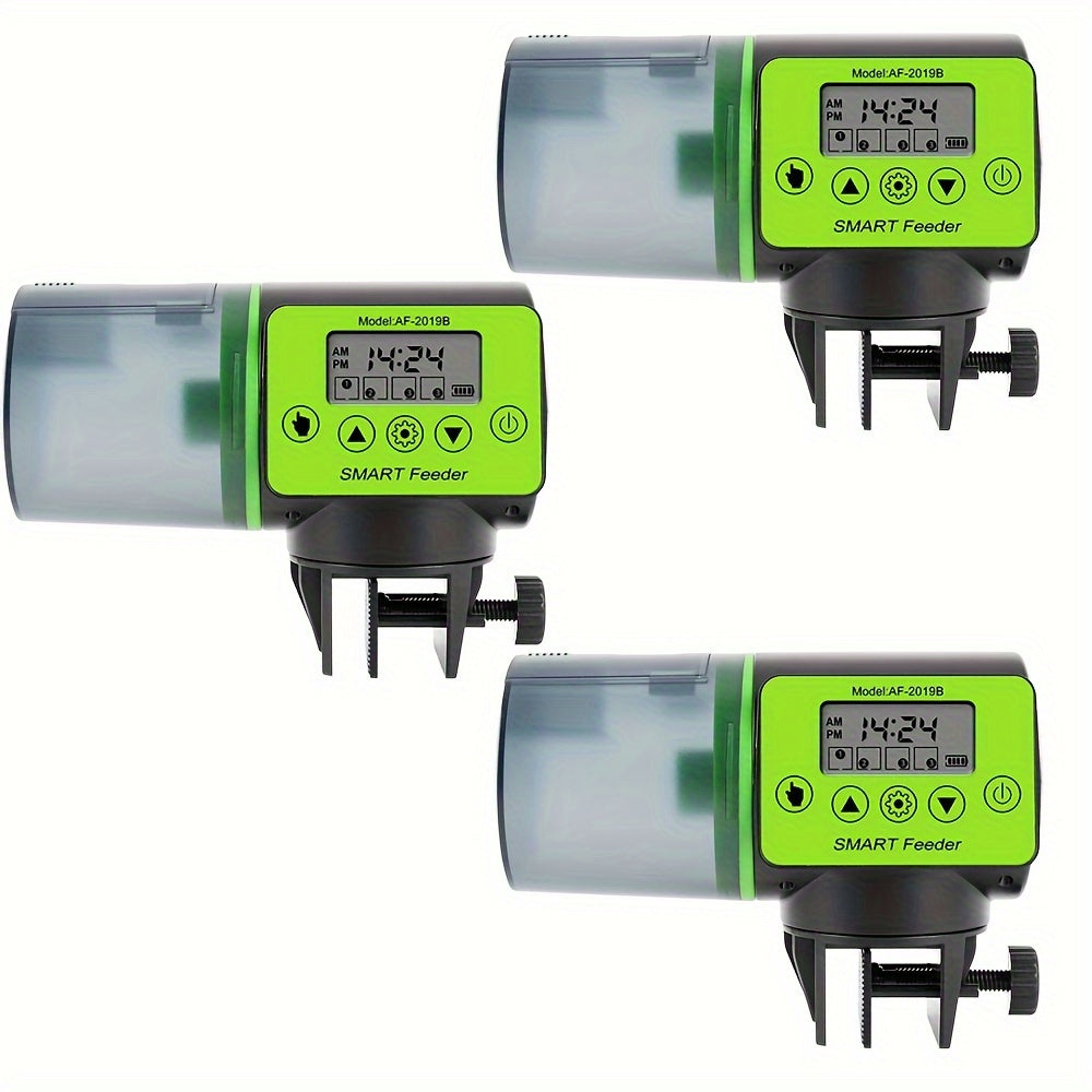 Automatic Fish Feeder with Smart Timer Large Capacity for Aquarium Tank 1-3 Pieces