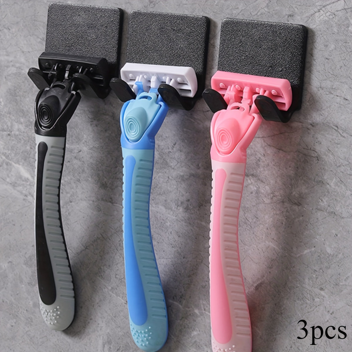 Wall Mounted Razor Holder Bathroom Shaver Storage Rack Minimalist Wall Hook