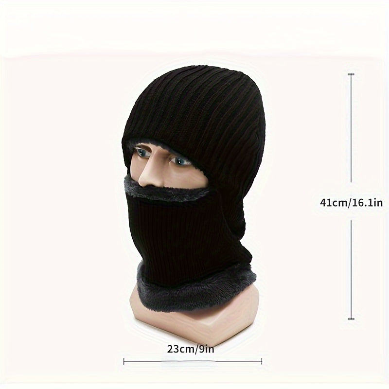 Winter Fleece Ski Mask Balaclava Windproof Head Cover for Men Women