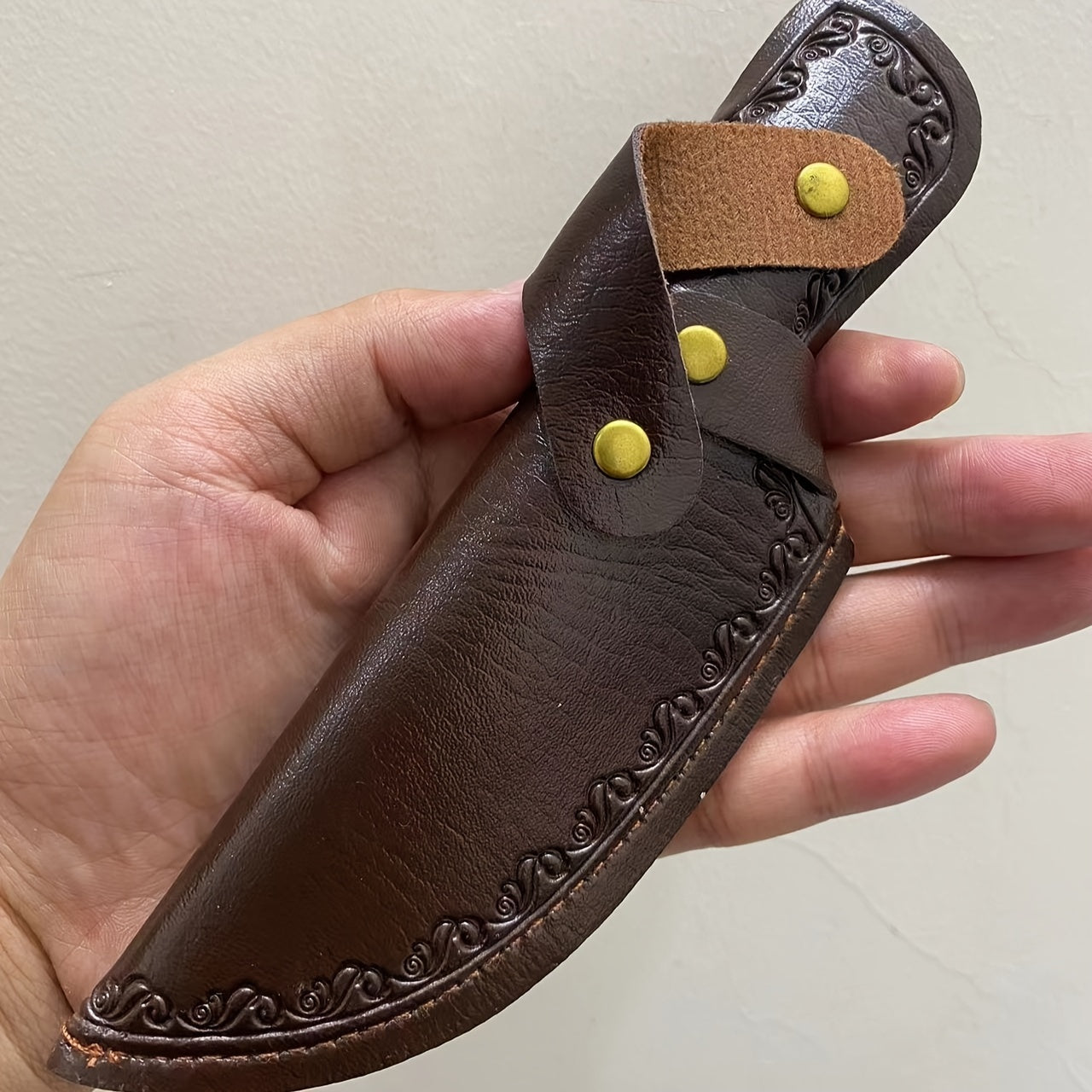 Durable PU Knife Sheath for Kitchen and Outdoor Use Camping and Cooking