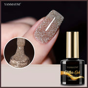 Sparkling Reflective Glitter Gel Nail Polish Disco DJ Style Fragrance-Free 7.5ml
