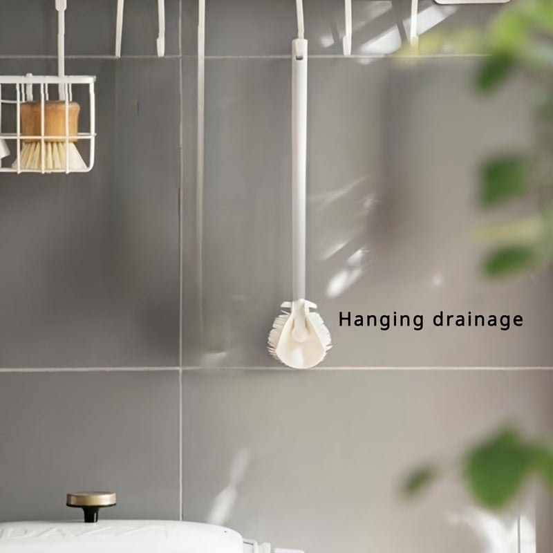 Silicone Bottle Brush With Foldable Head Long Handle Reusable Kitchen Cleaning