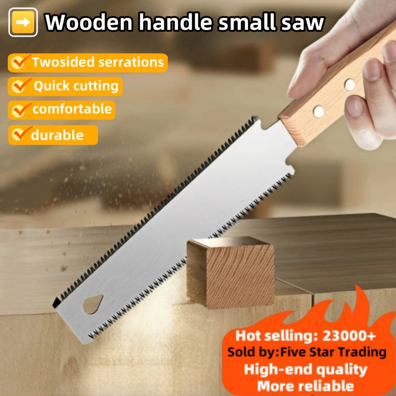 Двусторонняя ручная пила для деревообработки и садоводства, 6-дюймовый стальной SK5