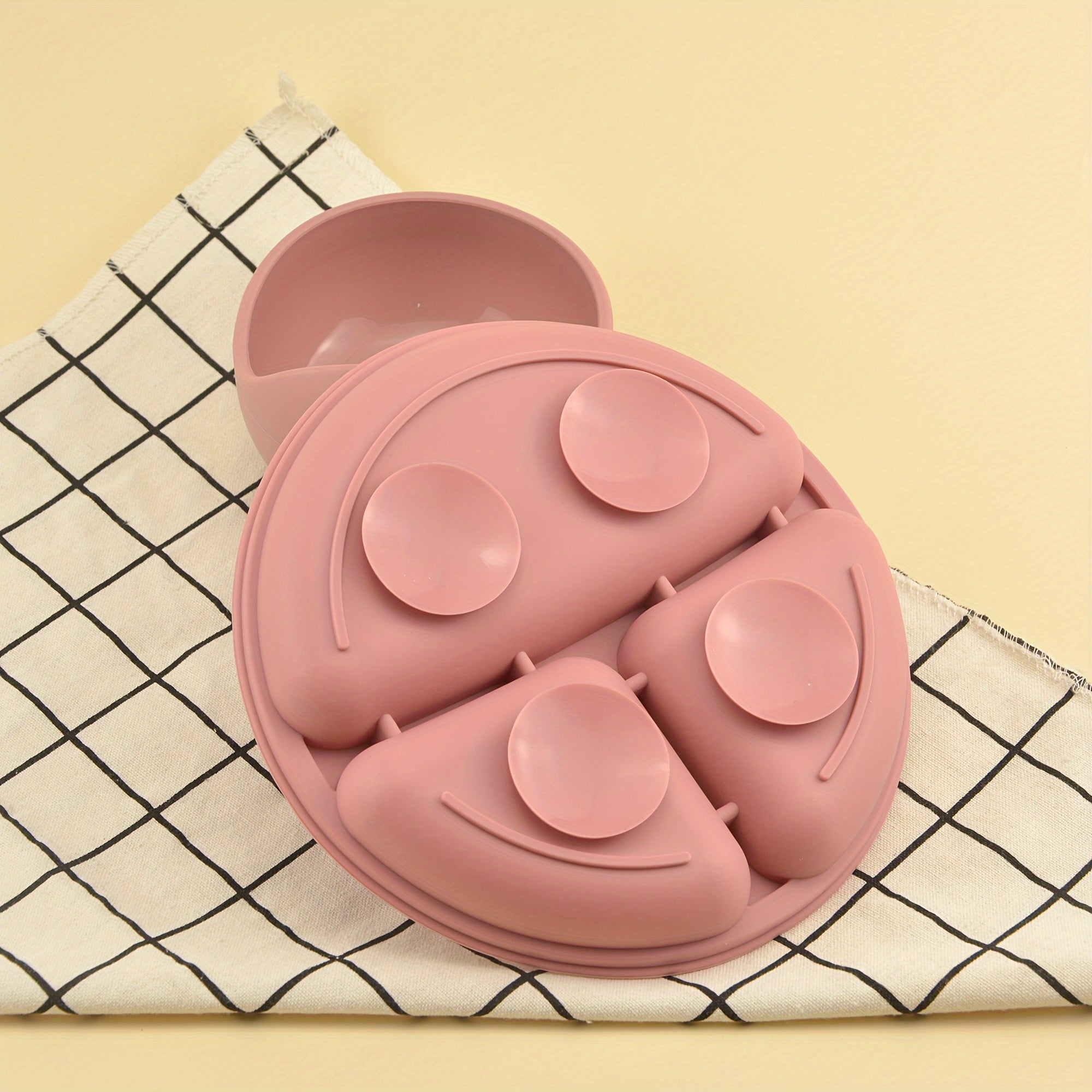 Set de alimentación para bebé 9 piezas, babero de silicona, plato con ventosa, plato, cuchara, tenedor, vaso para beber