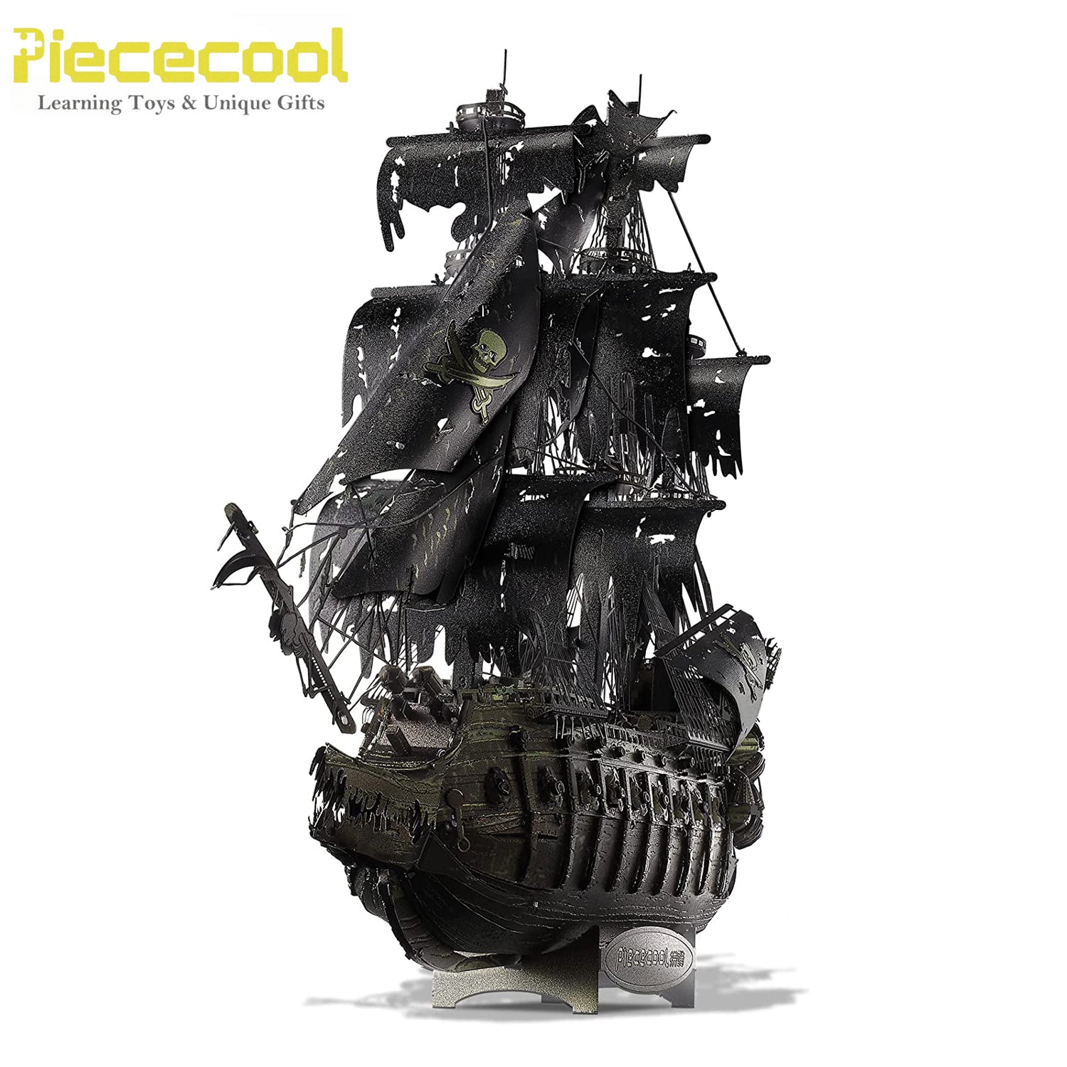 Rompecabezas de cobre 3D para adultos, modelo de barco pirata Flying Dutchman, kit de bricolaje, regalo de artesanía náutica