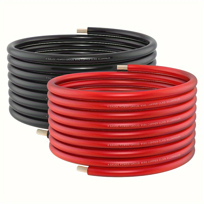 Car Ground Wire 7.62M Copper Clad Aluminum CCA 4AWG for Battery Speakers