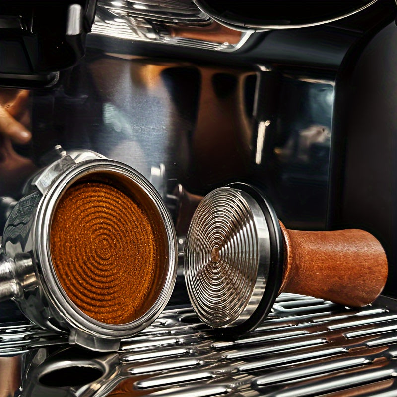 Yog'och qahva tampiri 51mm 53mm 58mm tutqich bilan, espresso va sayohat uchun