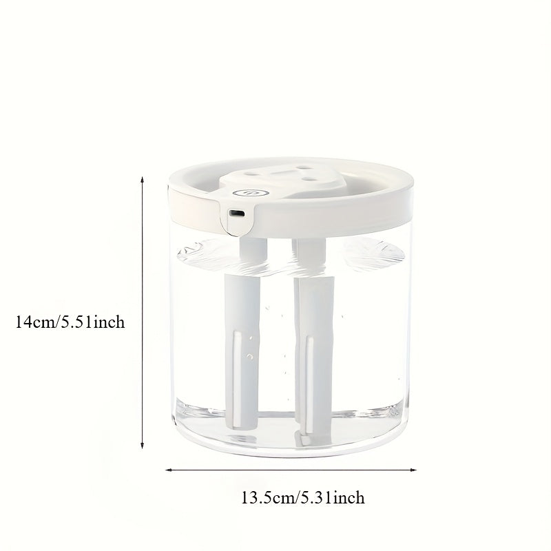 Ultrasonic Humidifier with Face Steamer USB-Powered Plastic Low Voltage for Home Office