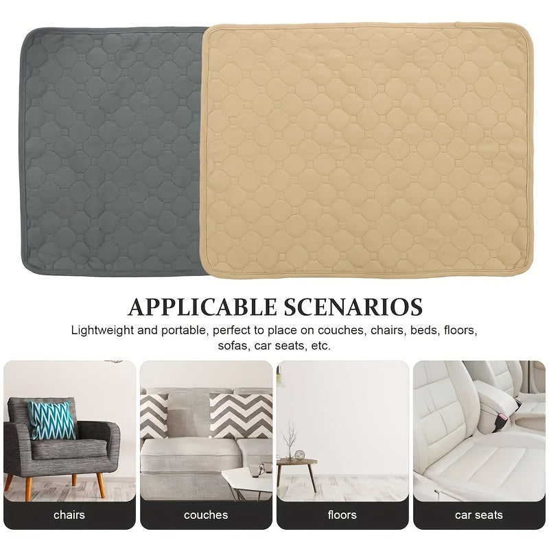 Reusable Washable Dog Pads Set of 2 or 4 Leak-Proof Waterproof Non-Slip Puppy Training Mats