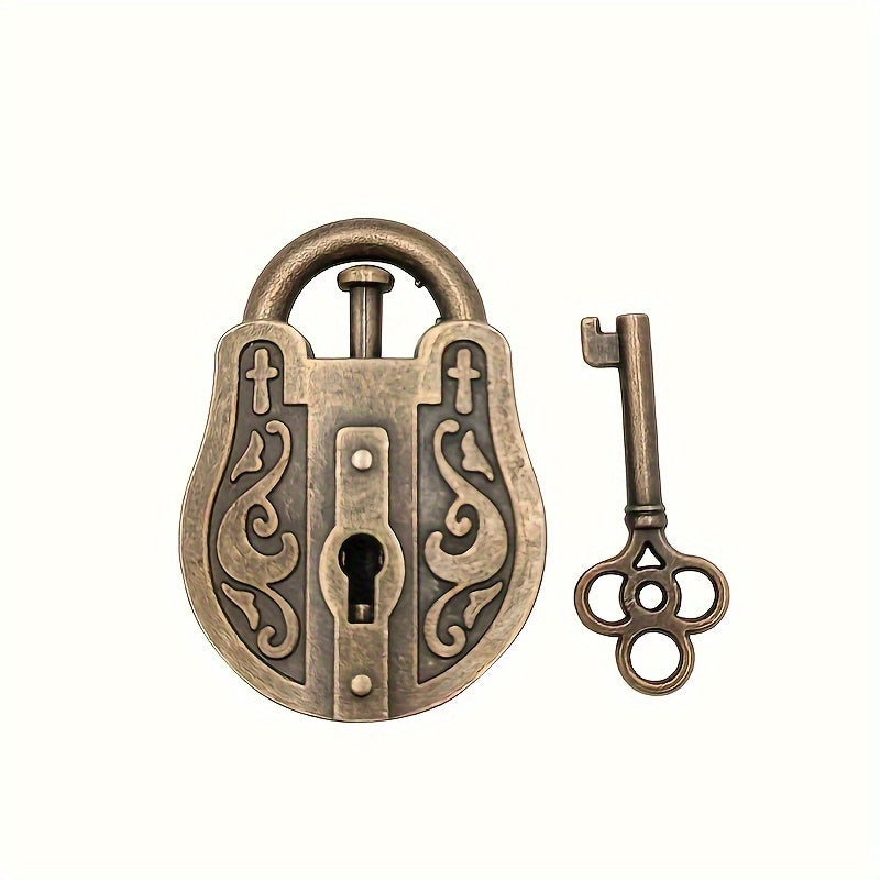 Rompecabezas de candado de oro, juego de ingenio de estilo retro, juguete educativo para adultos y niños