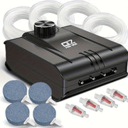 Quiet Fish Tank Air Pump 4 Outlets for Up to 400 Gallon Aquariums No Battery Needed