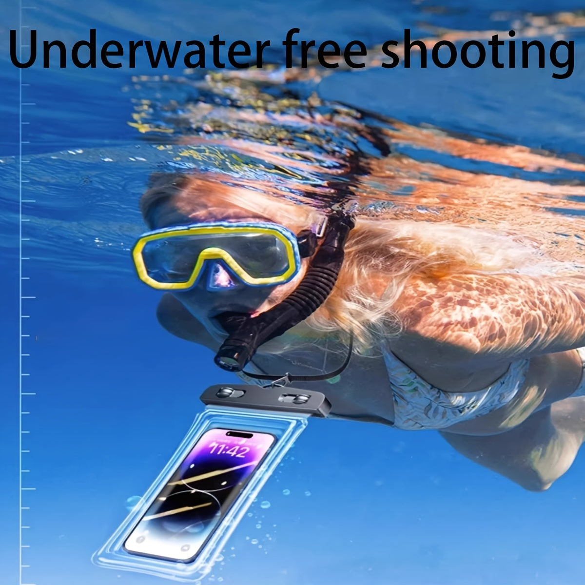Водонепроницаемая сумка для мобильного телефона с веревкой, держатель на 8 дюймов, прозрачная пластиковая сушилка, шейный ремешок. Идеально подходит для спорта, активного отдыха и путешествий.