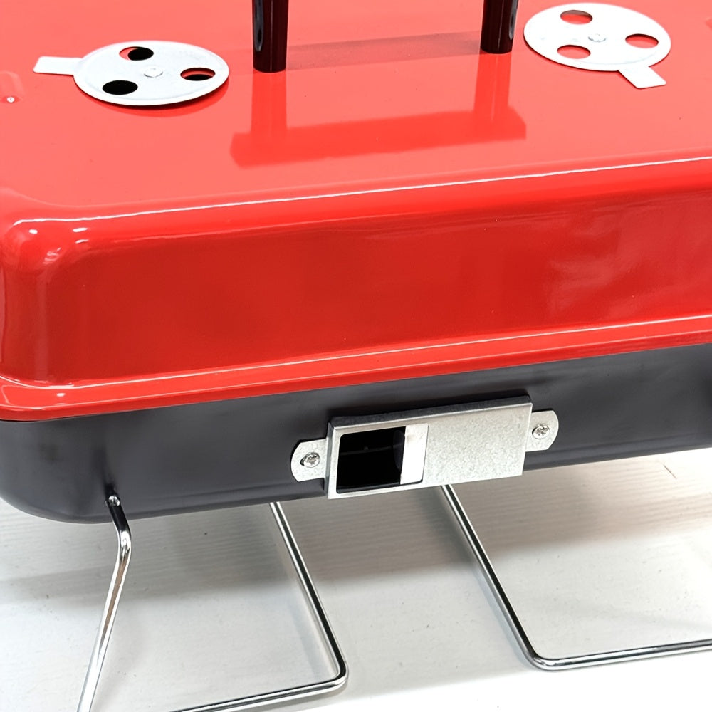 Compact tabletop charcoal grill no electricity required for backyard camping picnics beach outings