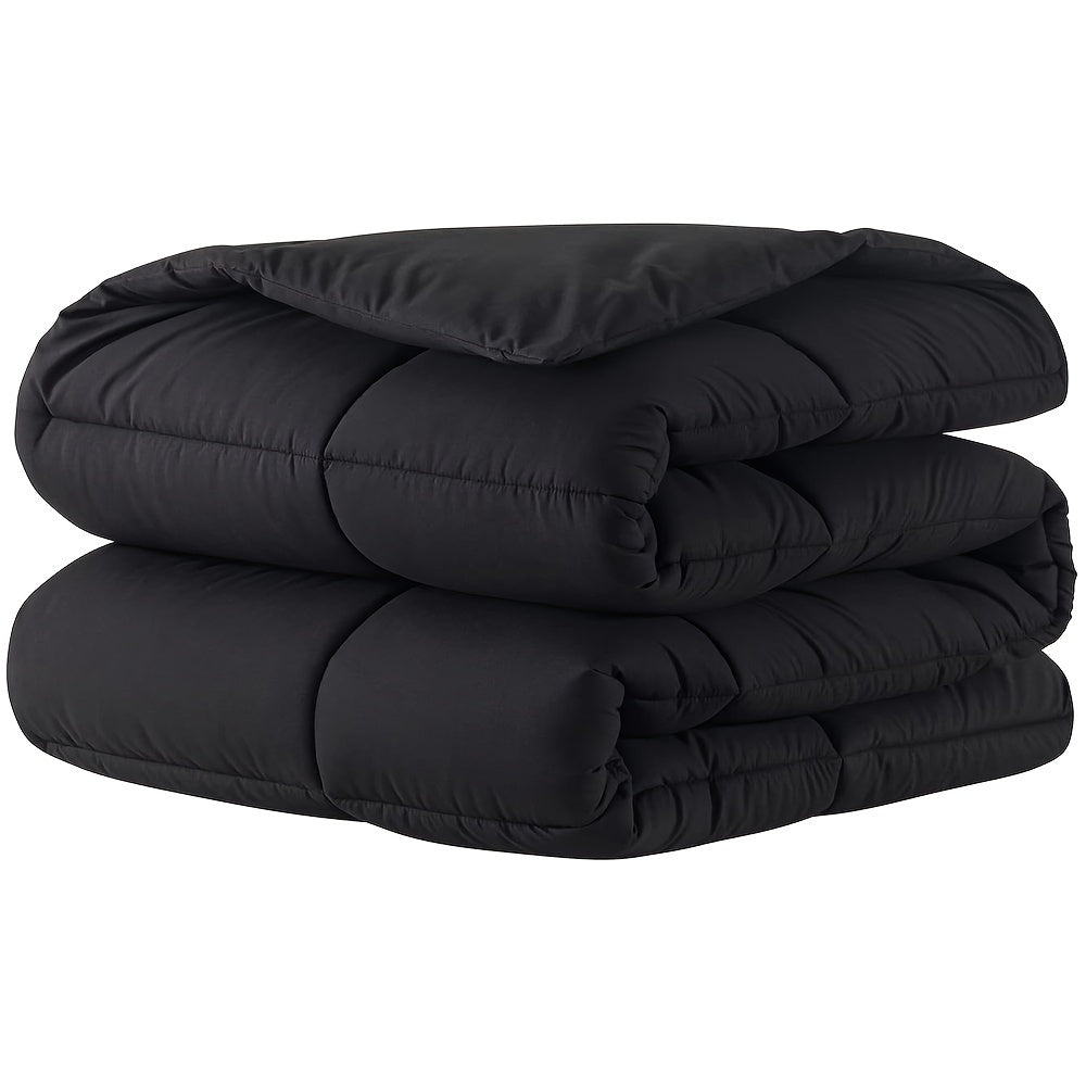 Пуховое одеяло с простеганым полиэстером на все сезоны с угловыми вкладками