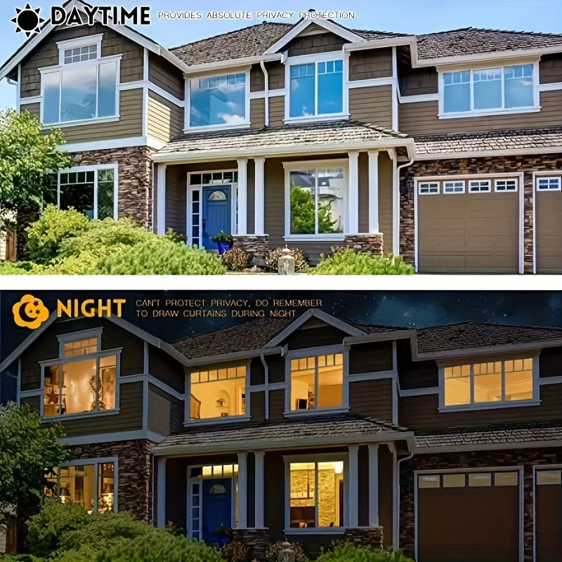 Película de ventana con perspectiva de un solo sentido, aislamiento térmico, antiestática y oscurecedora para vidrio y balcón