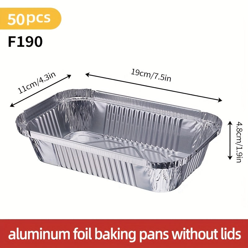 50 Pack Aluminum Foil Steam Table Pans Deep Food Storage and Prep