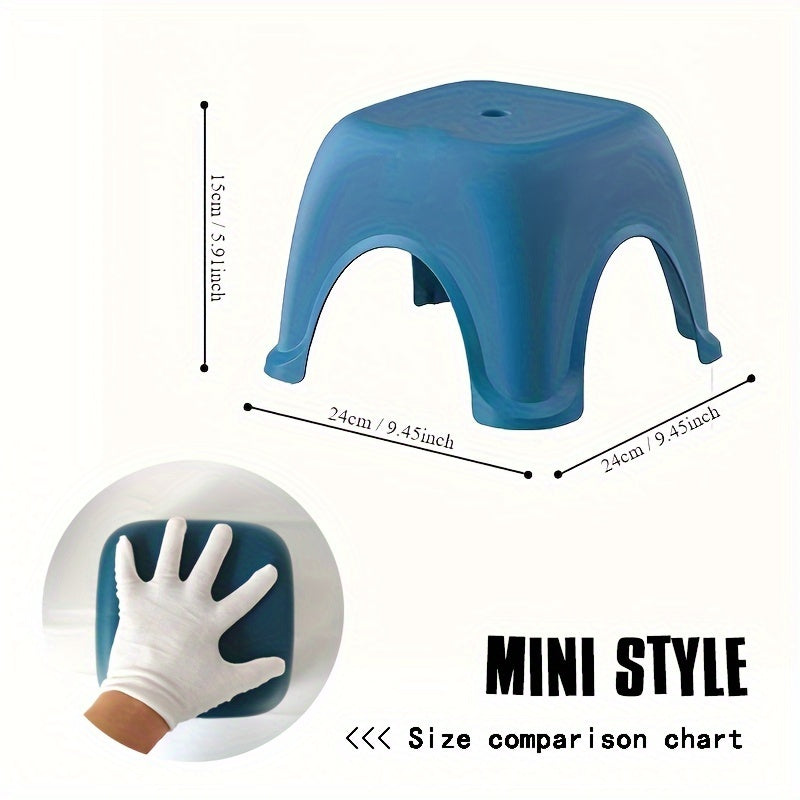 Taburete infantil de plástico multifuncional antideslizante y vibrante para baño y sala de estar