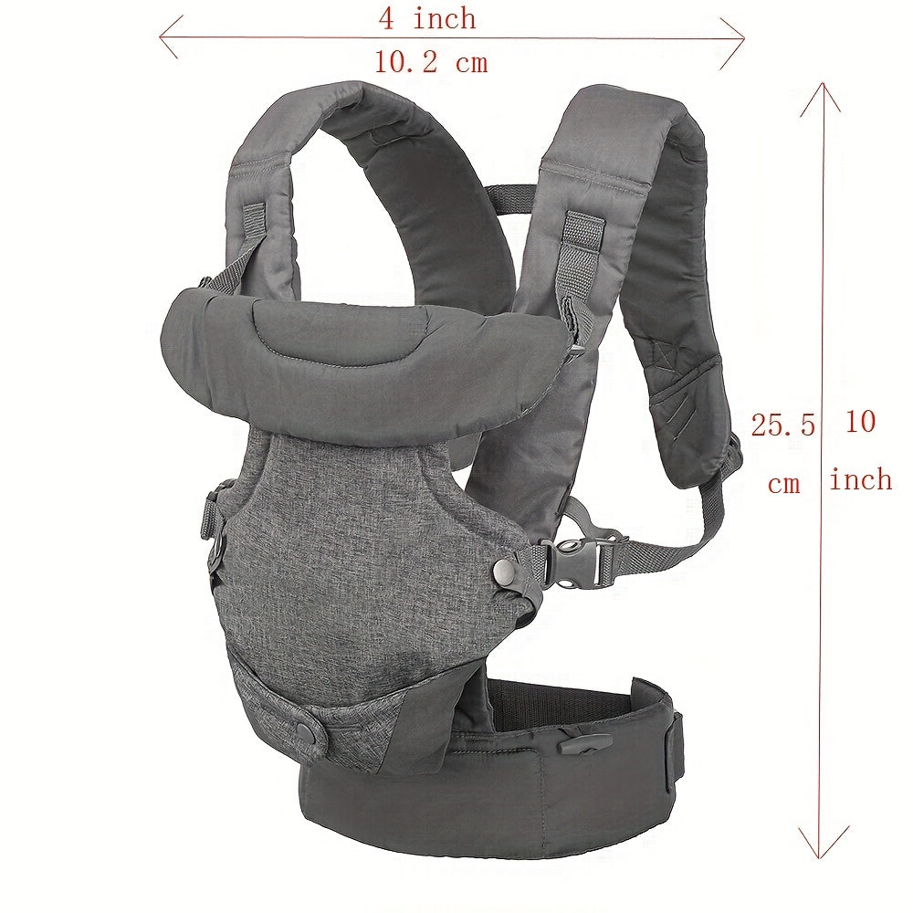Soft Flip 4-in-1 Baby Carrier for Newborns and Toddlers Ergonomic Convertible Front and Back Carry