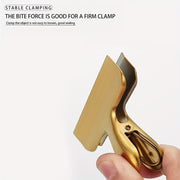 Oziq-ovqat saqlash uchun mo'rtlamaydigan snack muhrlash kliplari to'plami, zanglamas po'latdan yasalgan.