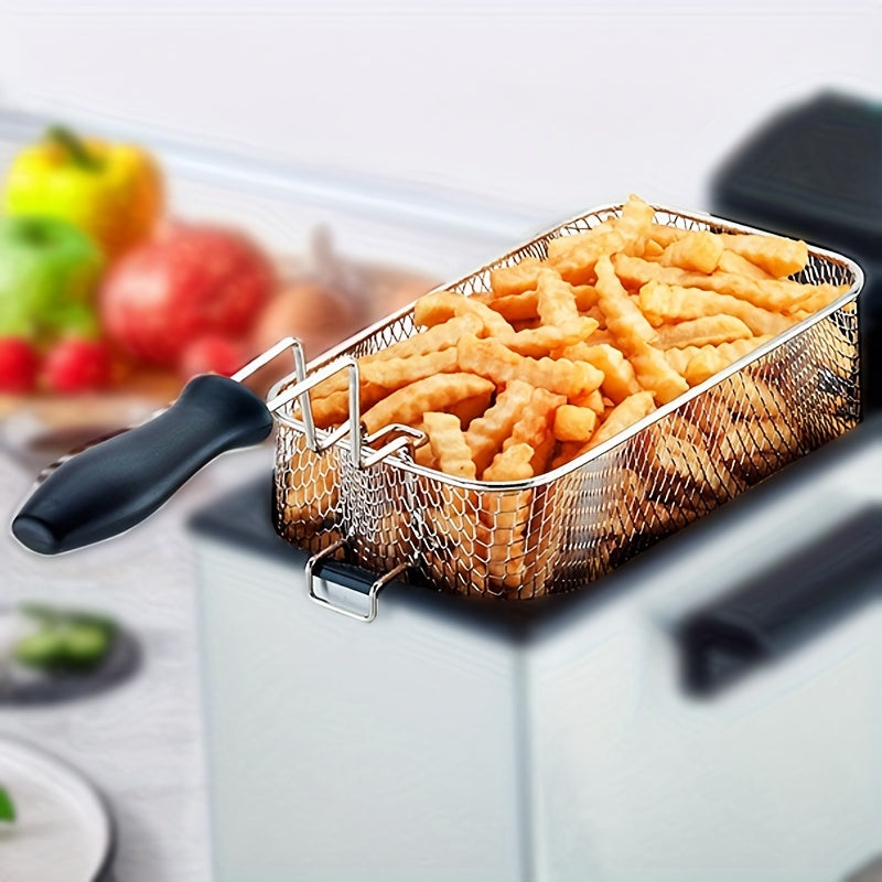 Foldable Fryer Basket for Cooking French Fries and Oil Filtering