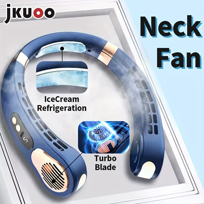 Portable Neck Fan with 5 Speeds Rechargeable Personal Cooling Device