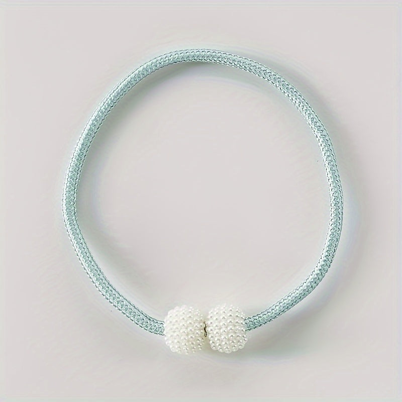 Set of 2 Magnetic Curtain Buckles Space-Saving Tiebacks for Drapery Adjustment