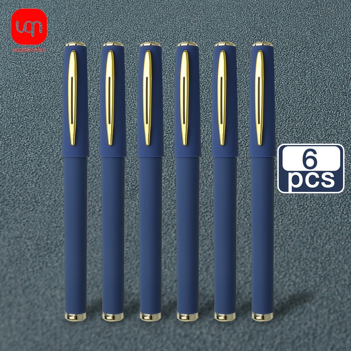 3/6pcs Large Blue Matte Gel Pens 0.7mm Bullet Tip Smooth Writing Office School