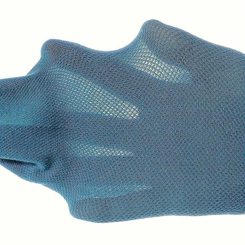 Calcetines tobilleros sólidos para hombre, 5 pares, transpirables y cómodos para uso al aire libre